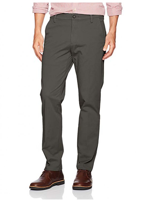Men s Slim Tapered Fit Workday Khaki Pants